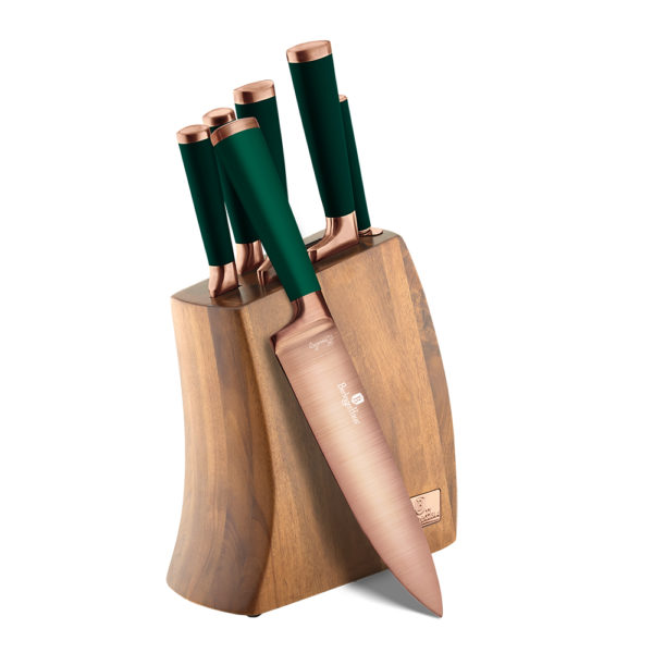 Set nožíkov s dreveným stojanom Berlingerhaus, 7ks, Emerald Collection BH/2645