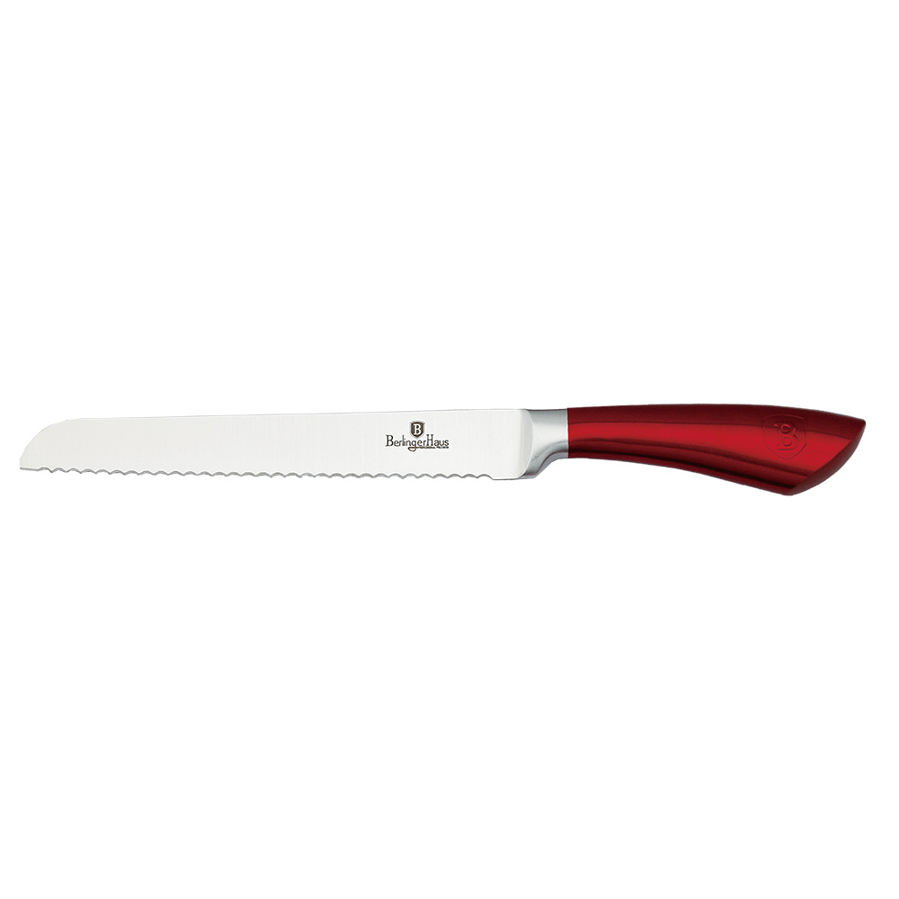 Nôž na chlieb, 20 cm, burgundy, Metallic Line  BH/2327